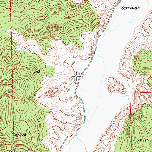 Topographic Map of Newland (historical), NV