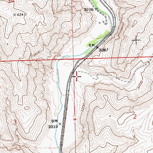 Topographic Map of Kiernan Ranch, NV
