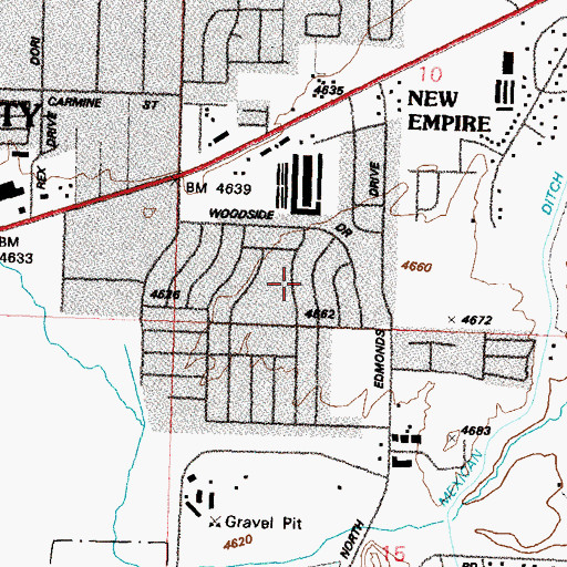 Topographic Map of Terrace Park, NV
