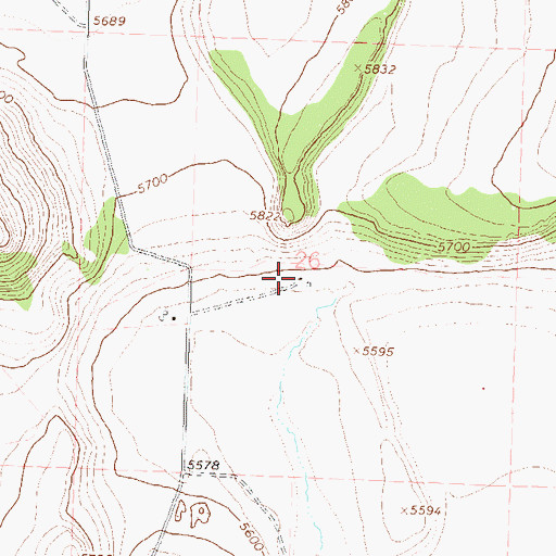 Topographic Map of Knoll Ranch, NV