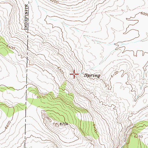 Topographic Map of Crystal Spring, NV