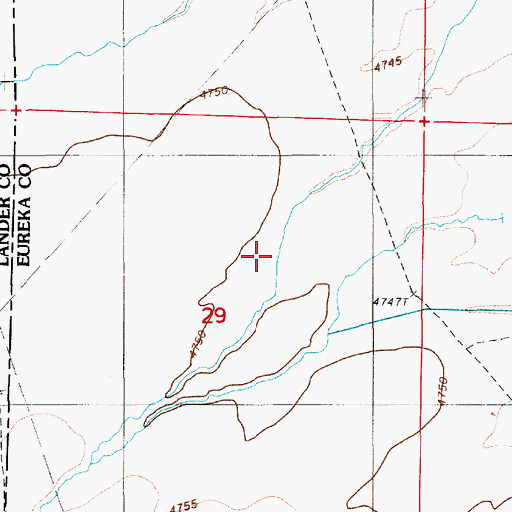 Topographic Map of D Filippini Ranch, NV