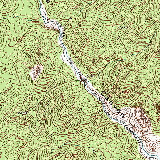 Topographic Map of Sixmile Canyon Kilns, NV