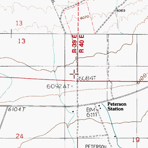 Topographic Map of Lakeview (historical), NV