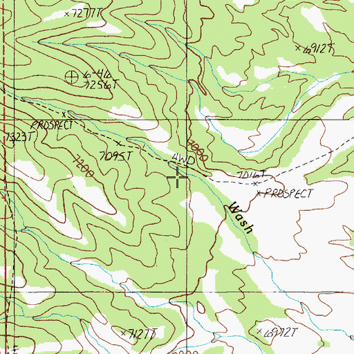 Topographic Map of Cockalorum Draw, NV