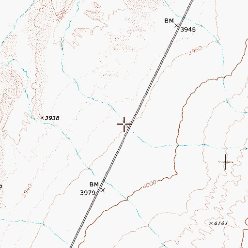 Topographic Map of Salinas (historical), NV