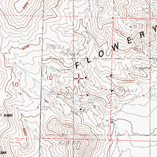 Topographic Map of Whinn Shaft, NV