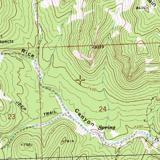 Topographic Map of Stateline Mining District, NV
