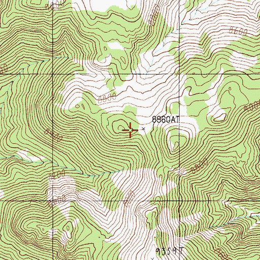 Topographic Map of Oro Cache Mine, NV