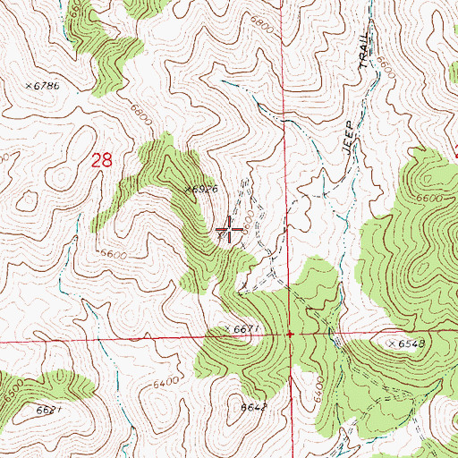 Topographic Map of Fairview Perlite Mine, NV