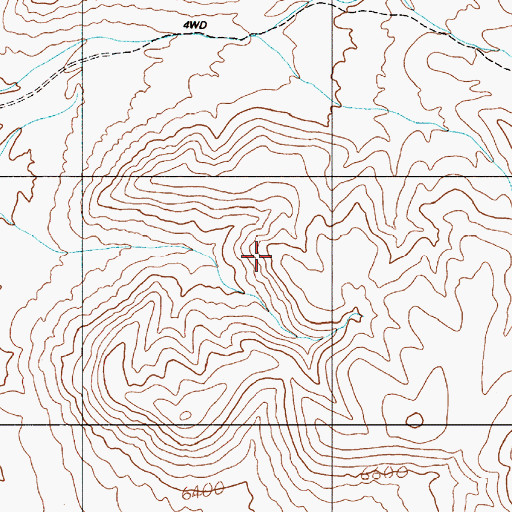 Topographic Map of Spencers Hot Springs Mining District, NV