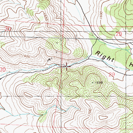 Topographic Map of Mud Spring, NV