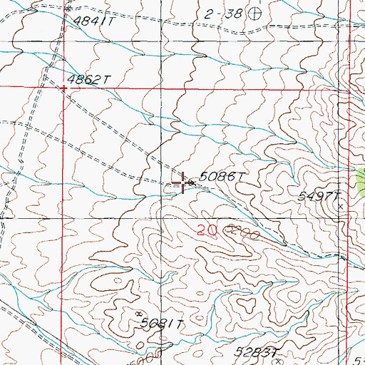Topographic Map of Batavia and Pacific Mill (historical), NV