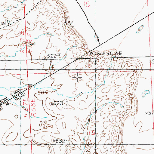 Topographic Map of Logan Township, NV