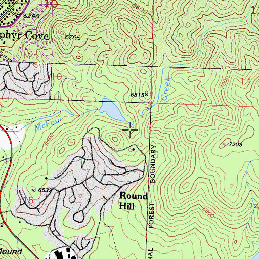 Topographic Map of Tahoe Township, NV
