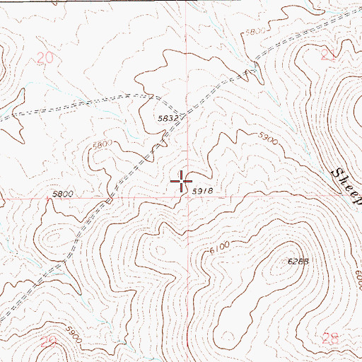 Topographic Map of Mountain City Township, NV
