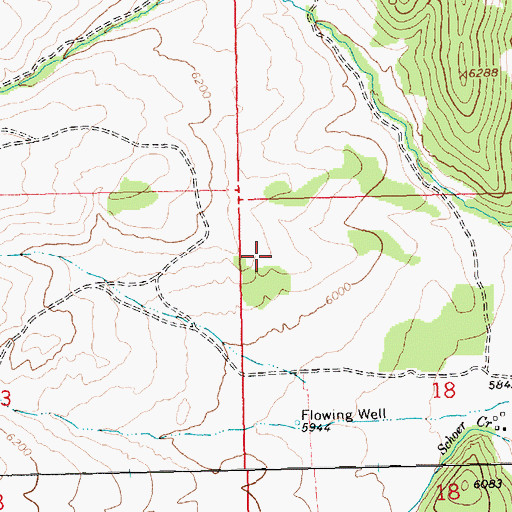 Topographic Map of Wells Township, NV