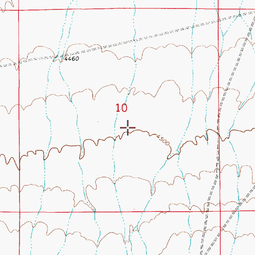 Topographic Map of Gold Run Township, NV