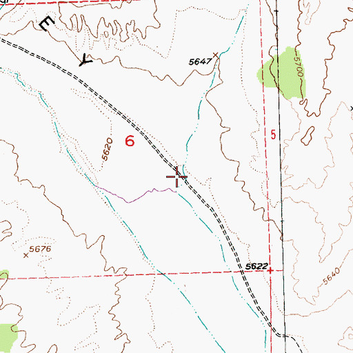 Topographic Map of Pioche Township, NV