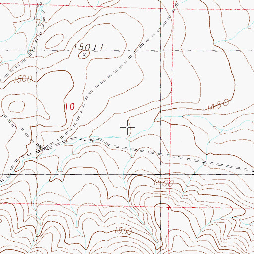 Topographic Map of Canal Township, NV