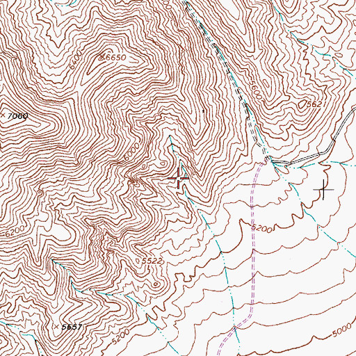 Topographic Map of Mina Township, NV