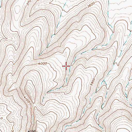 Topographic Map of Beatty Township, NV