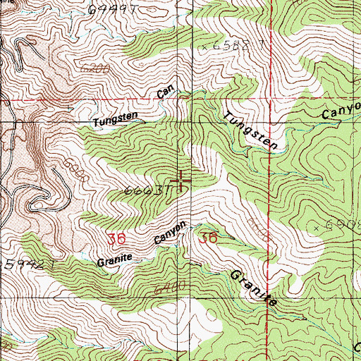 Topographic Map of Gabbs Township, NV