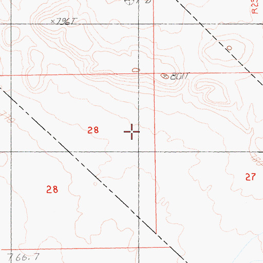 Topographic Map of Pahrump Township, NV