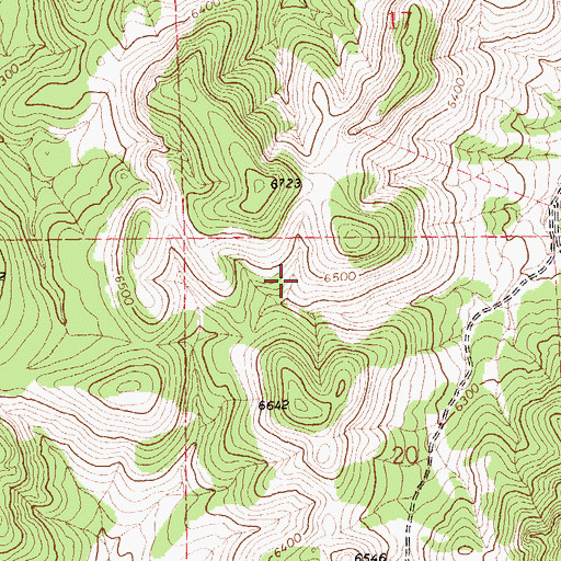 Topographic Map of Lund Township, NV