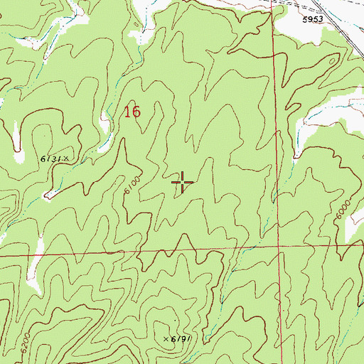 Topographic Map of Bull Valley, NV