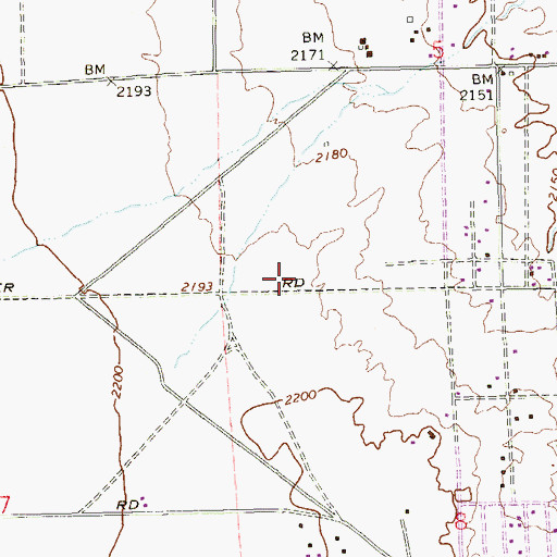 Topographic Map of Cheyenne High School, NV