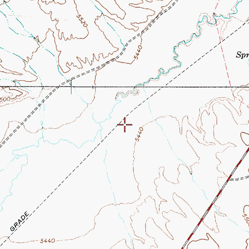Topographic Map of Curtis (historical), NV