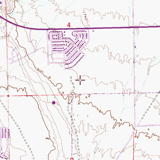 Topographic Map of Green Valley High School, NV