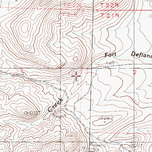 Topographic Map of Jones Creek, NV