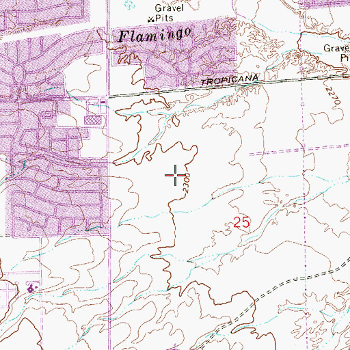 Topographic Map of Helen Jydstrup Elementary School, NV