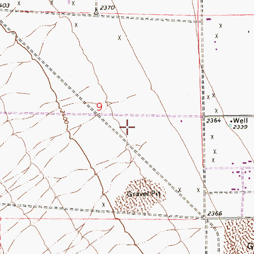 Topographic Map of Marc Kahre Elementary School, NV