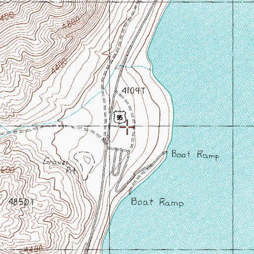 Topographic Map of Mount Grant Lodge, NV