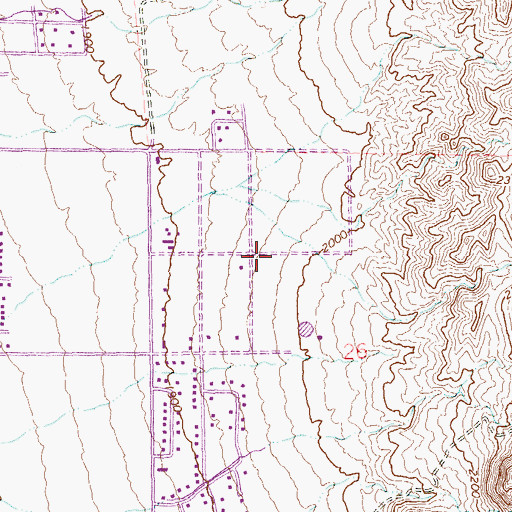 Topographic Map of Mike O'Callaghan Middle School, NV