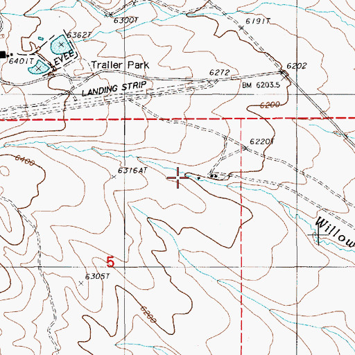 Topographic Map of Allison Ranch, NV