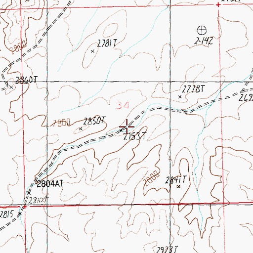 Topographic Map of Arrowhead Trail, NV