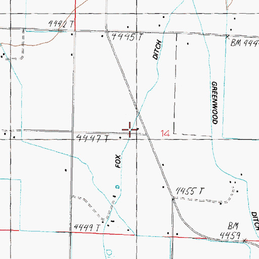 Topographic Map of Barrett School (historical), NV