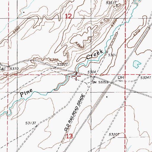 Topographic Map of Blackburn, NV