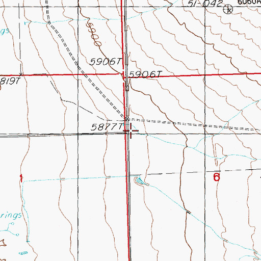 Topographic Map of Consolidated School Number 2 (historical), NV