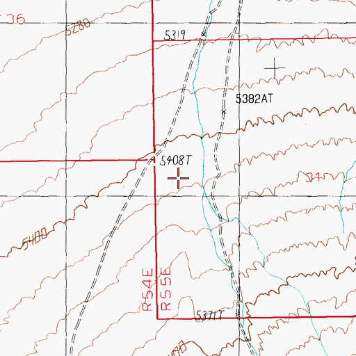 Topographic Map of Dry Creek, NV
