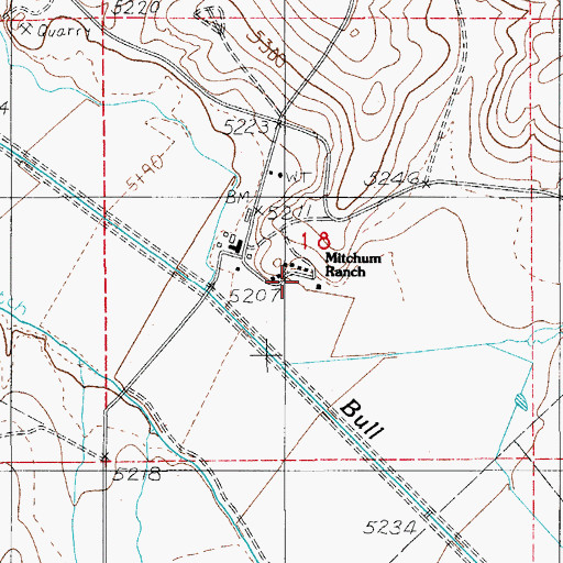 Topographic Map of Edgemont School (historical), NV