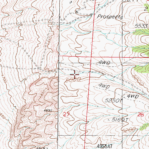 Topographic Map of Eldorado Canyon, NV