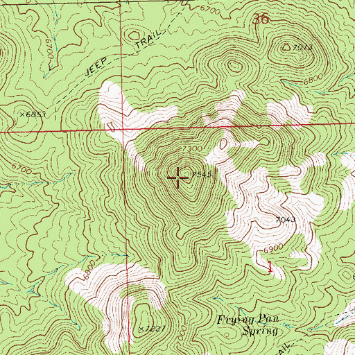 Topographic Map of Fairview Range, NV