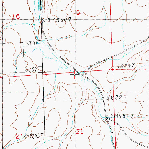 Topographic Map of Fall Creek, NV