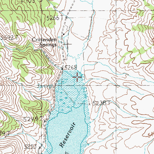 Topographic Map of Granite Creek, NV