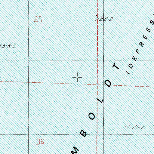 Topographic Map of Humboldt Salt Marsh, NV